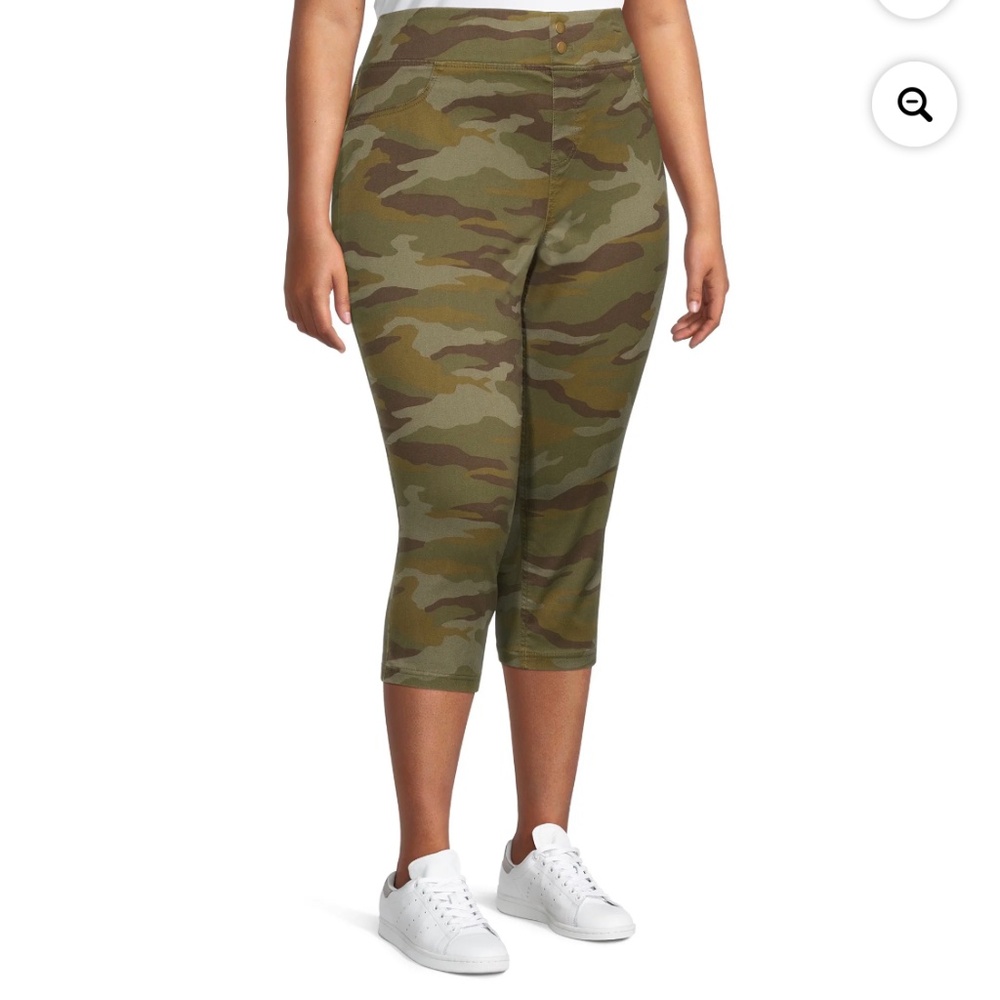Terra and Sky Women’s Plus Size High Waist Camo Jeggings Size 4X (28W-30W) NWT - Picture 7 of 12
